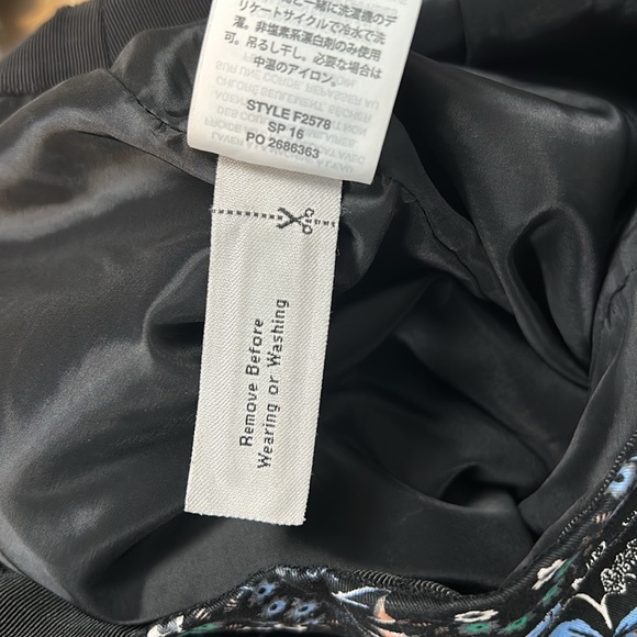 J. Crew Floral Print A-Line Cotton Skirt Black Size 4- gently used - Picture 12 of 12